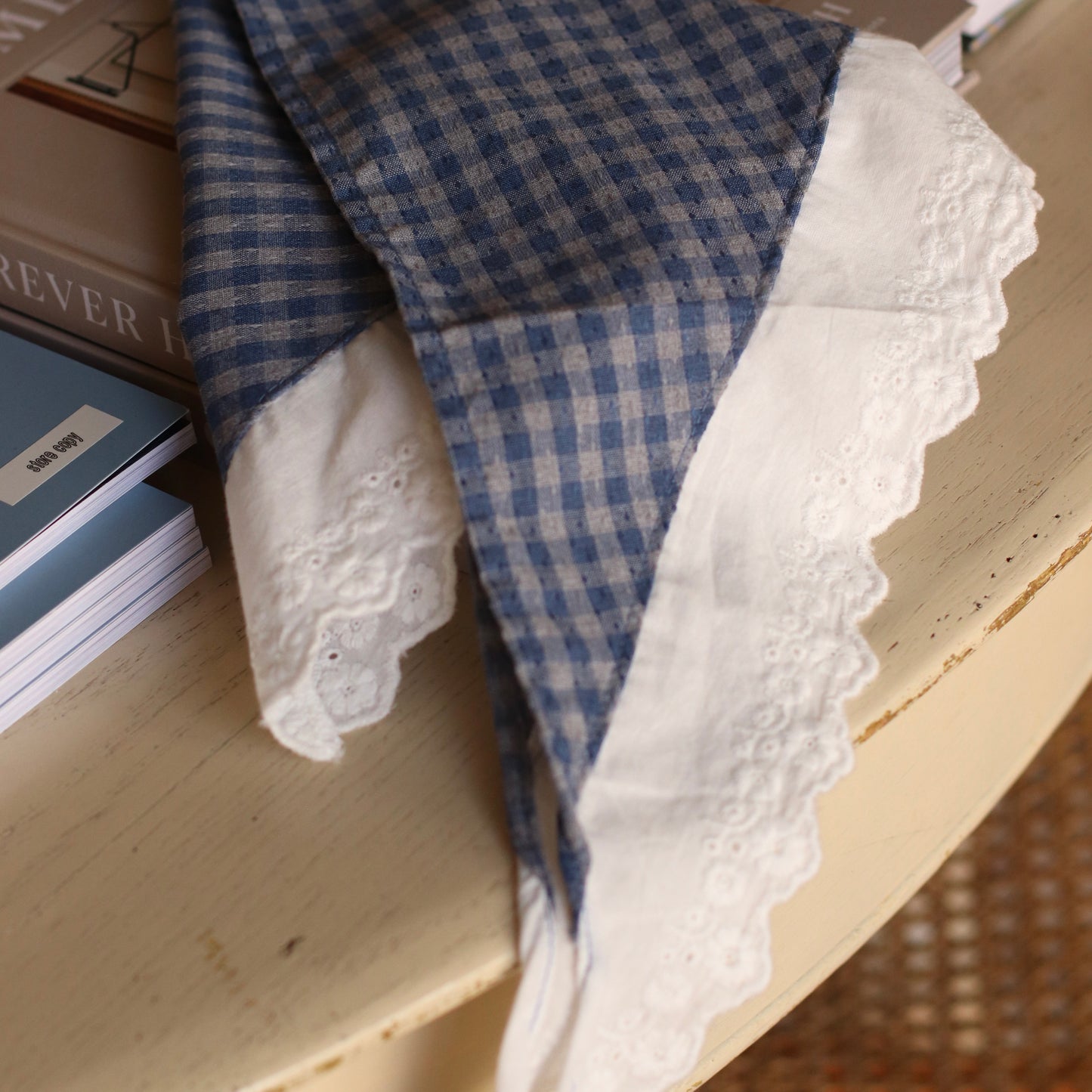 Dune Accessories | Lace Trimmed Triangle Scarf, Choose Your Color