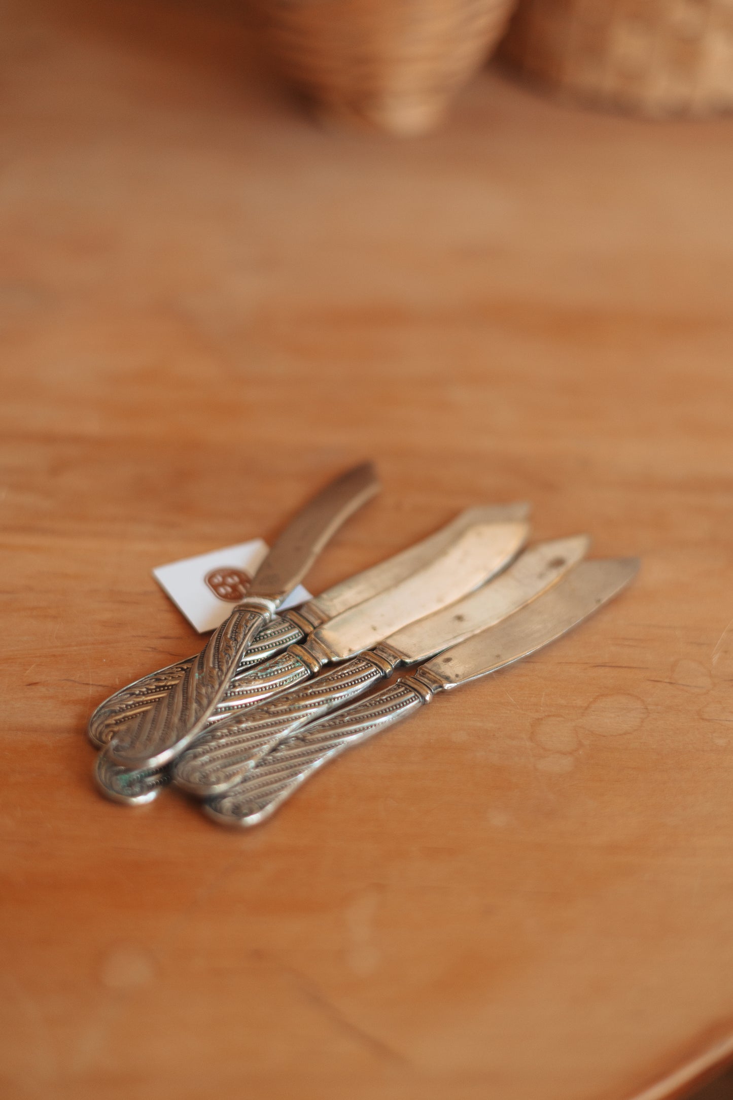 Silver Plated Butter Knives, Set of 5