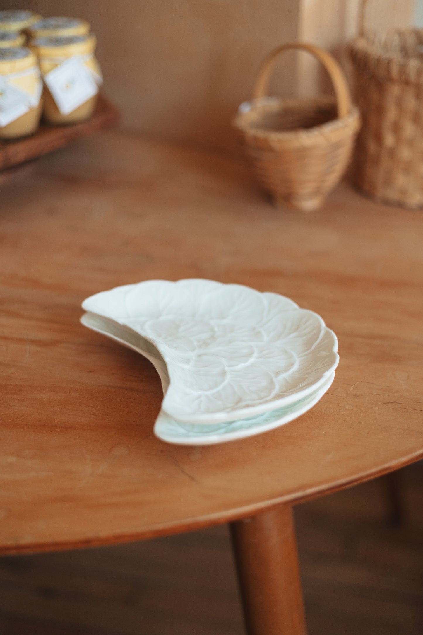 Wedgewood Countryware Cabbage Crescent Plate, Pair