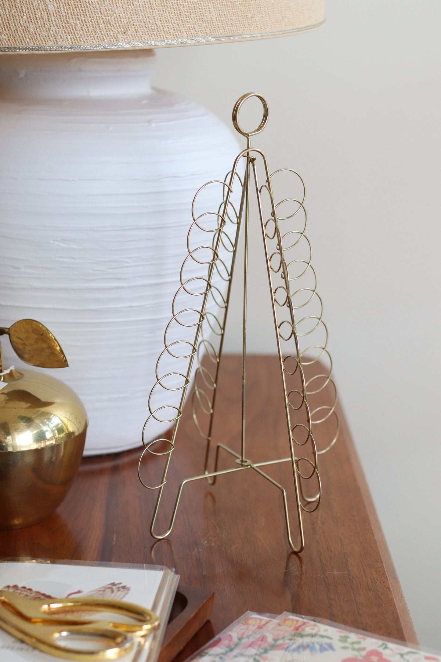 Gold Tree Card Holder