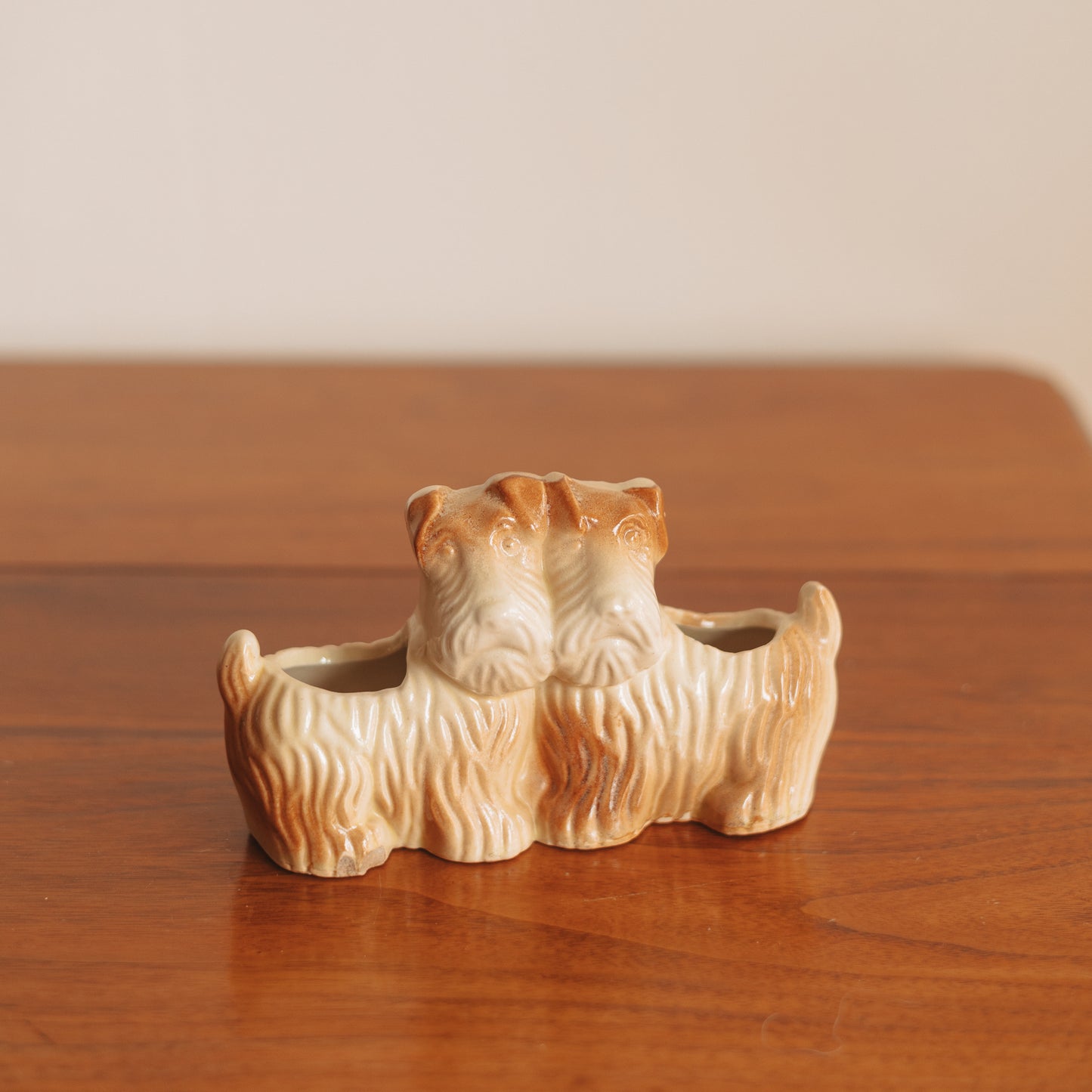 Double Scottie Dog Planter