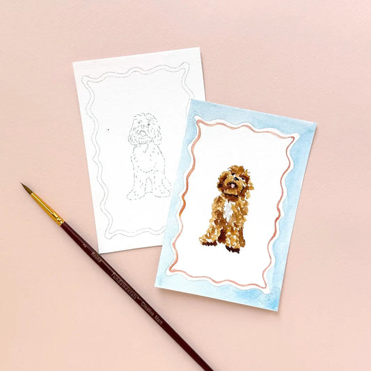 Mini Dogs Watercolor Painting Kit