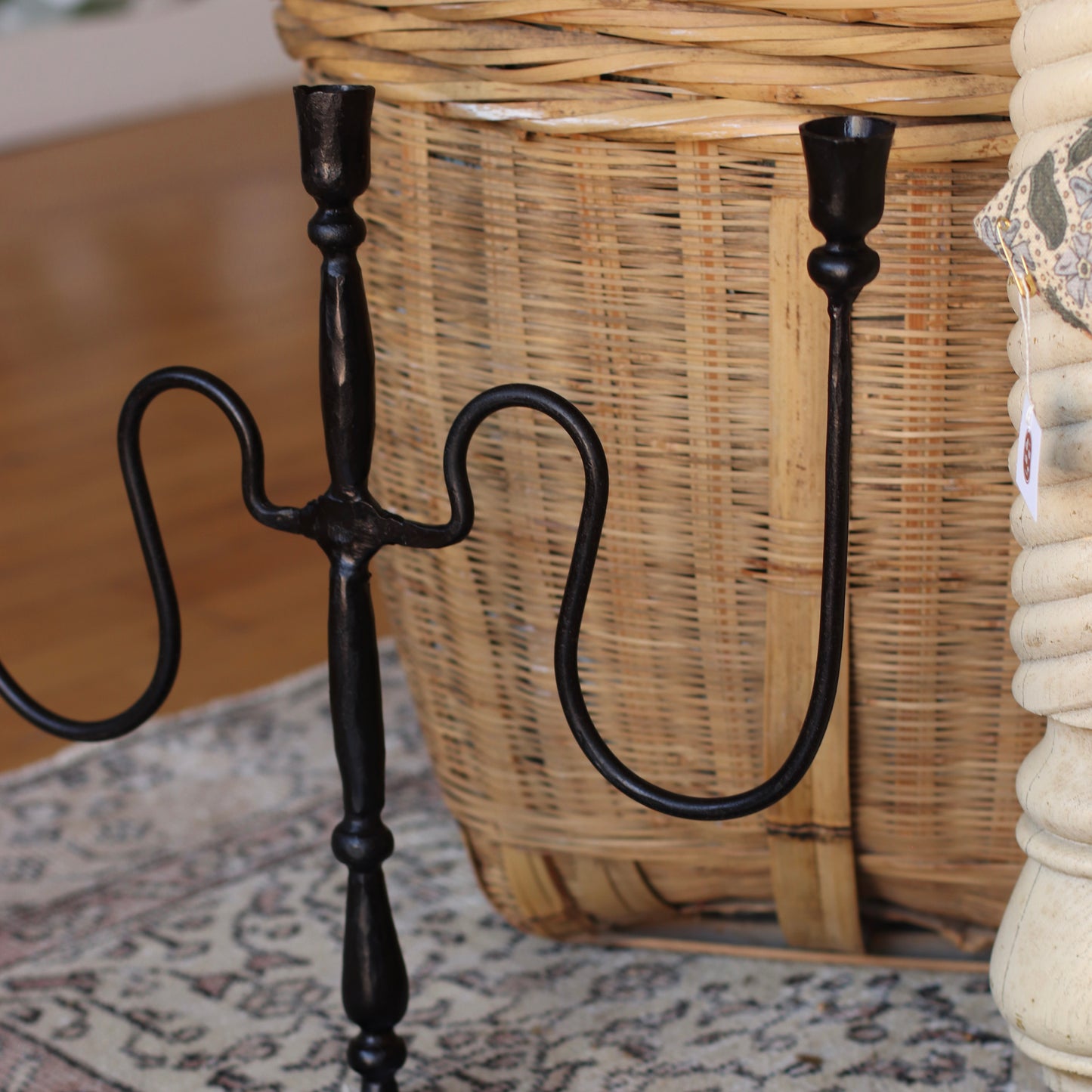 Black Iron Candelabra