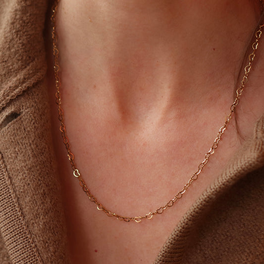 Bazou | Stainless Steel Heart Chain Necklace