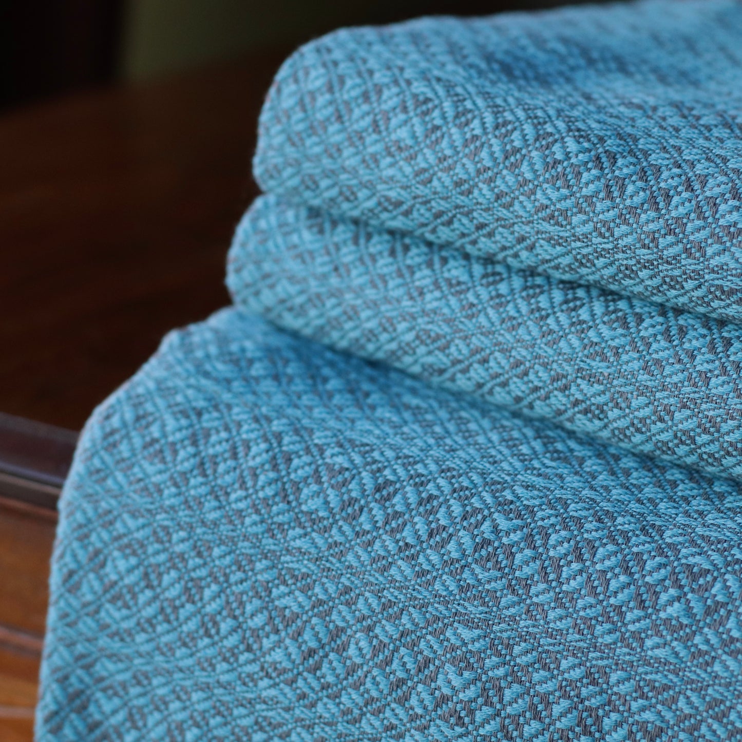 Turkish Towel | Luxury Bath Towel, Turquoise + Grey