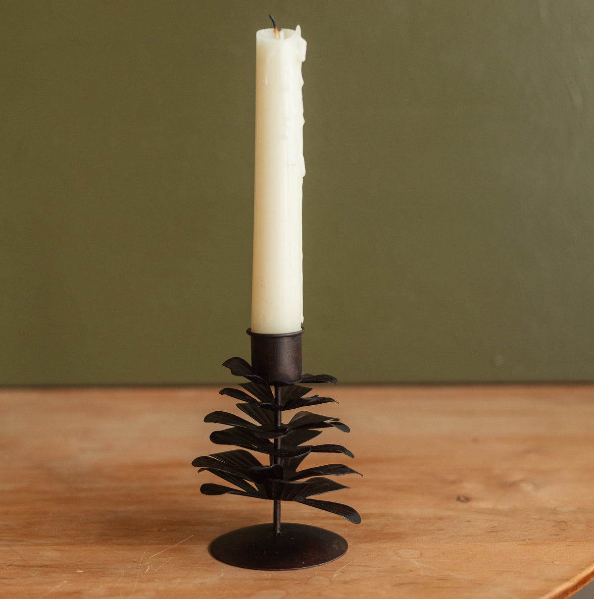 Dune Accents | Fall Metal Pinecone Candleholder