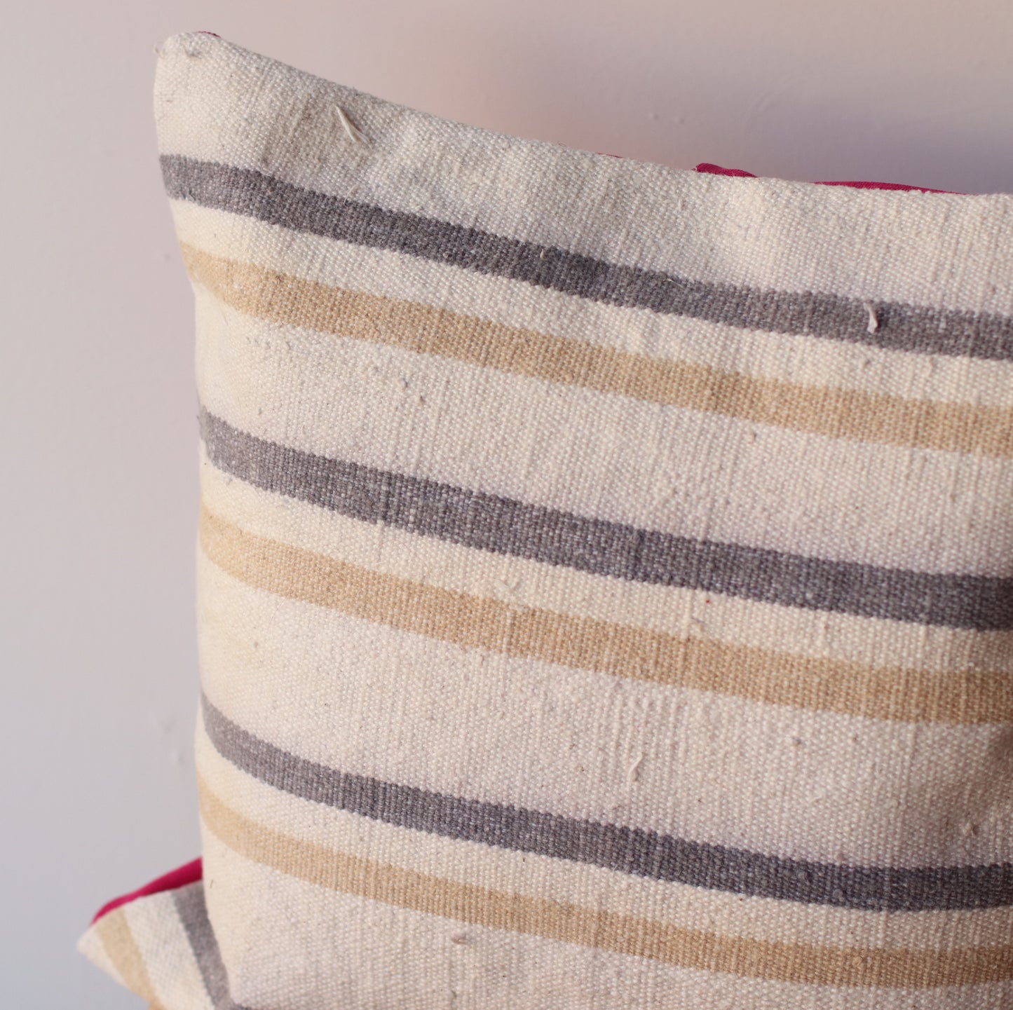 Kilim Pillow | Neutral Stripe, includes insert, 16"