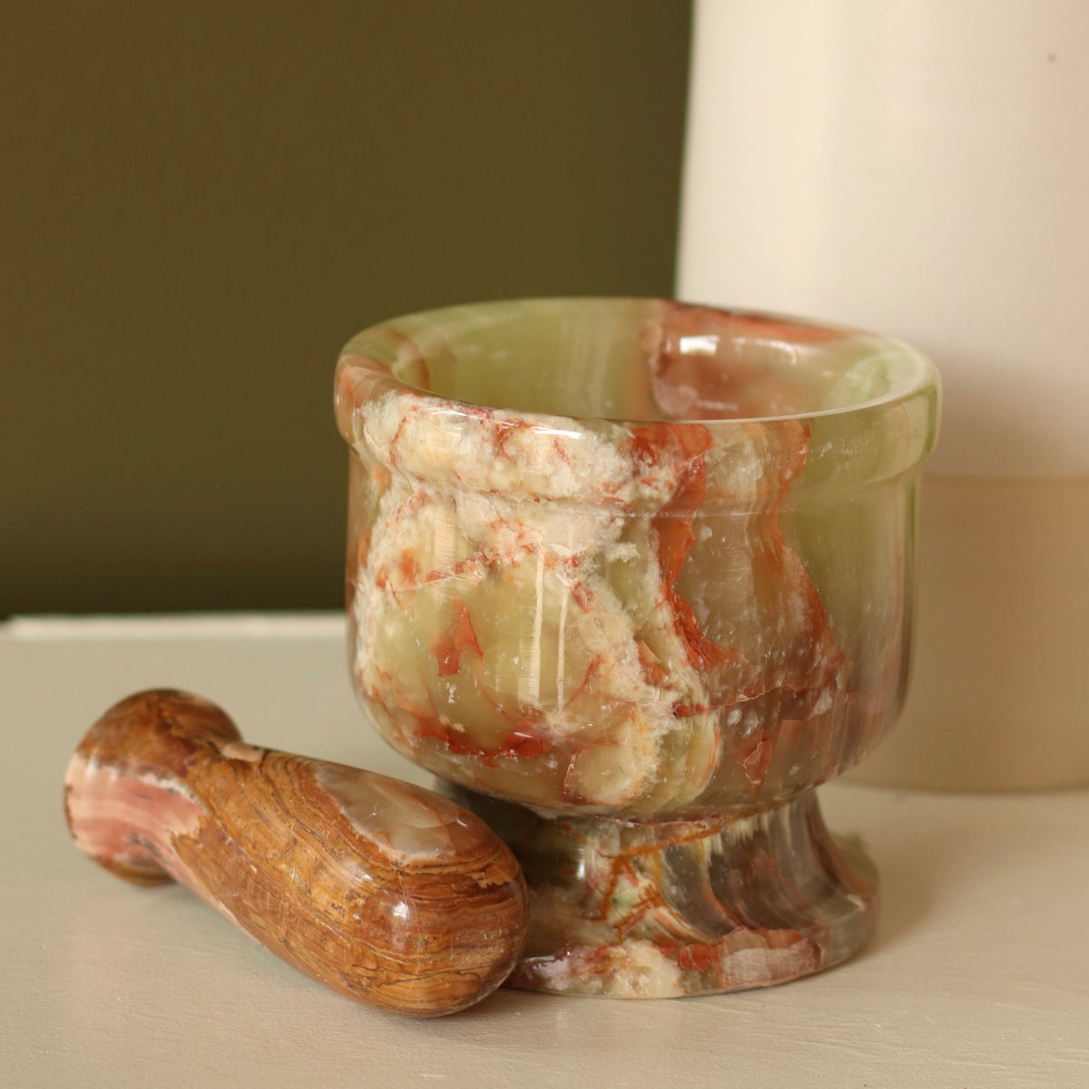 Dune Decor | Onyx Mortar and Pestle