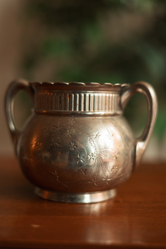 Antique Silver Plated Sugar Dish (no lid)