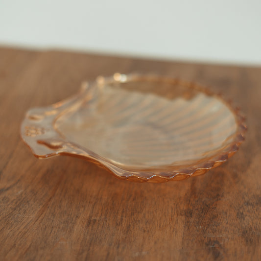 Vintage Carnival Glass Shell Dish