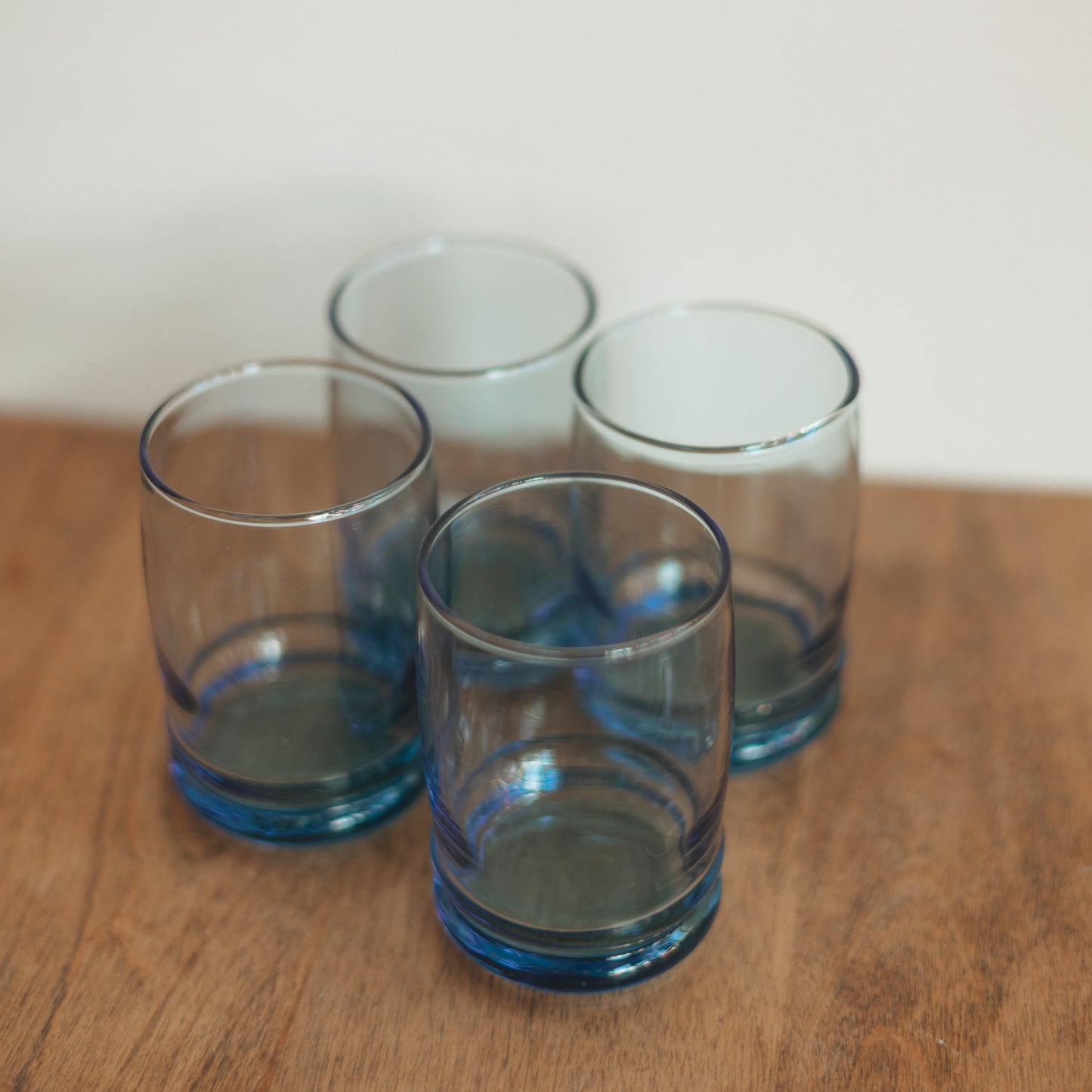 Anchor Hocking Blue Juice Glasses, Set of 4