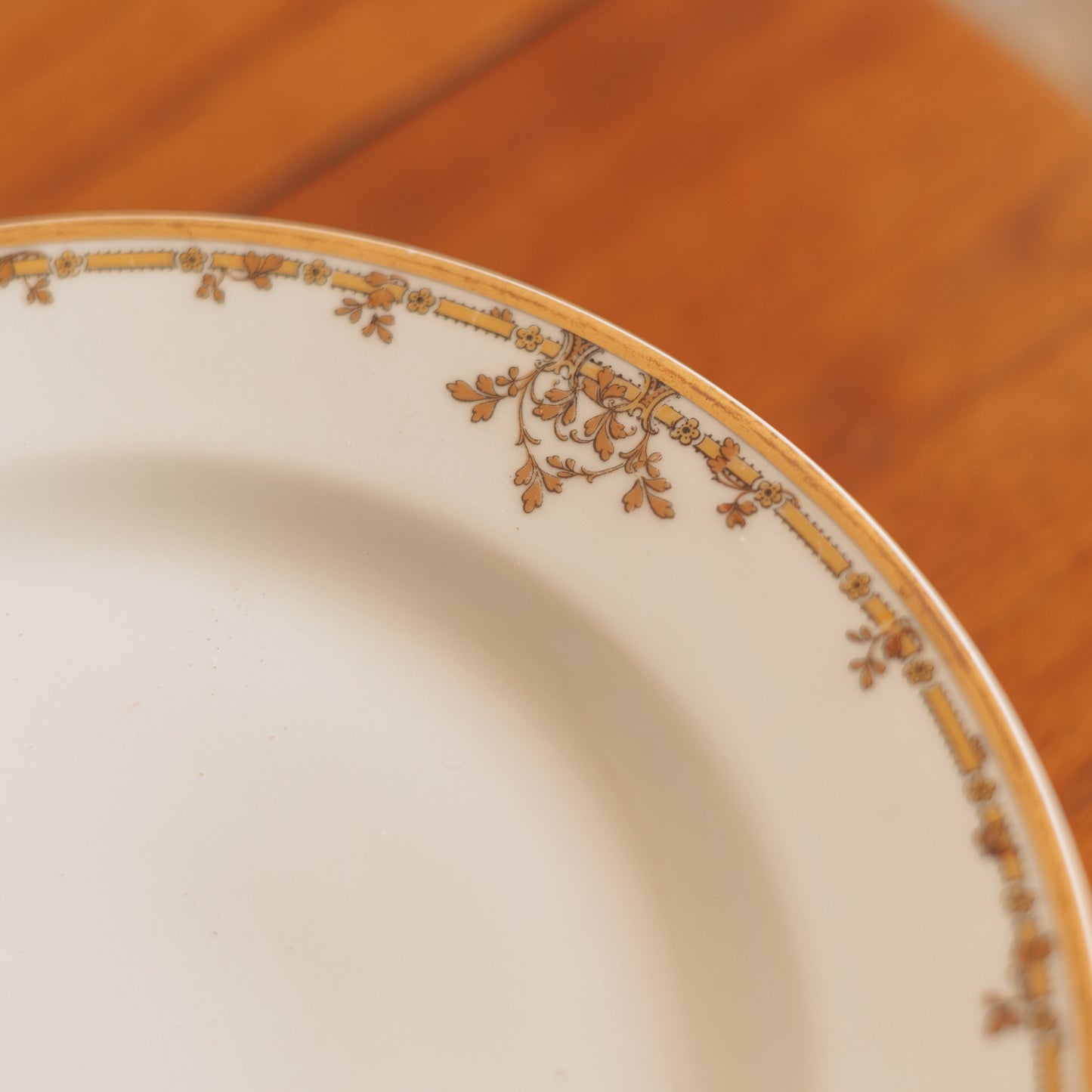 Haviland of France Gold Decorated Salad Plates, Set of 5