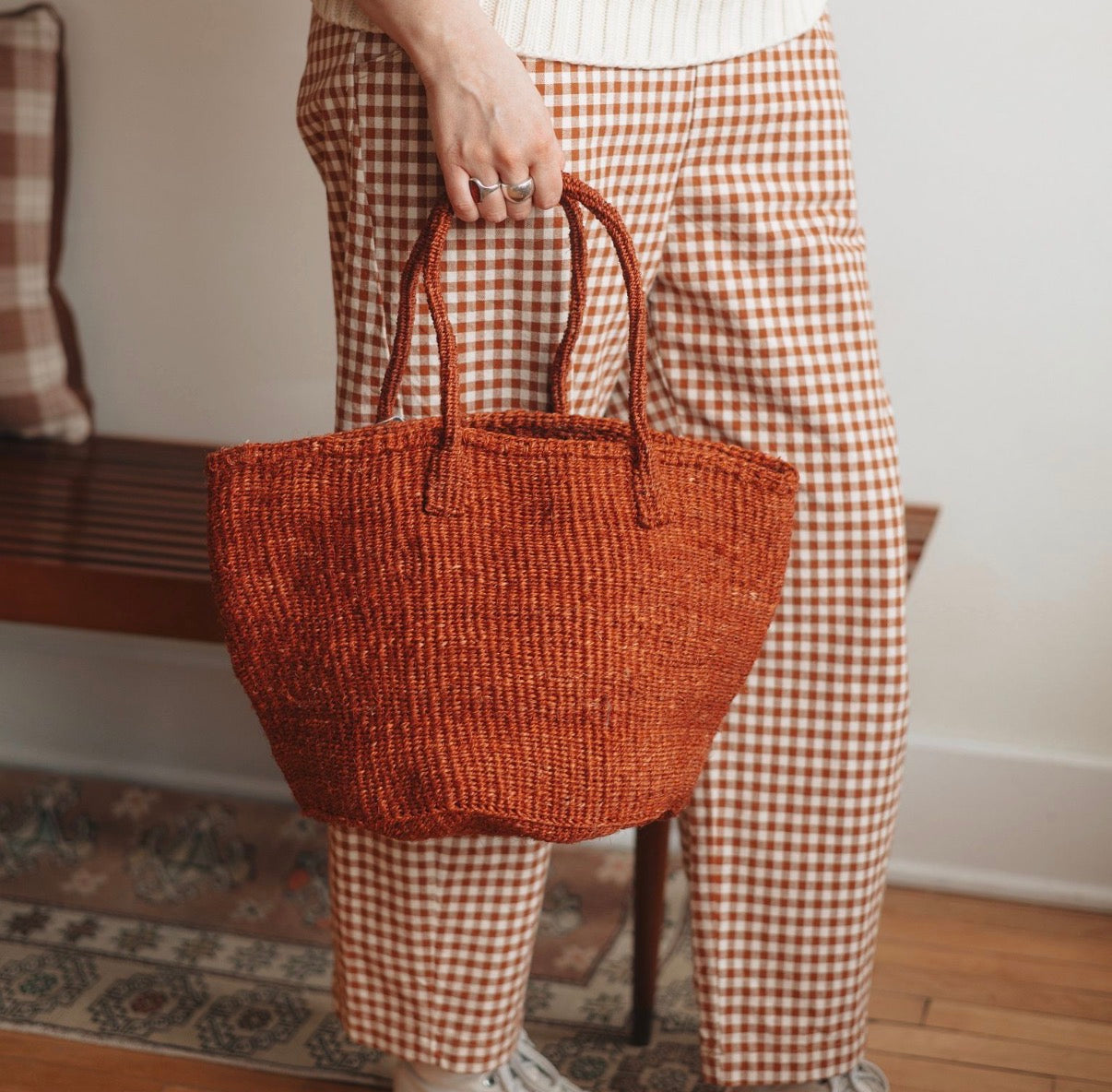 Amsha | Medium Sisal Tote, Canyon