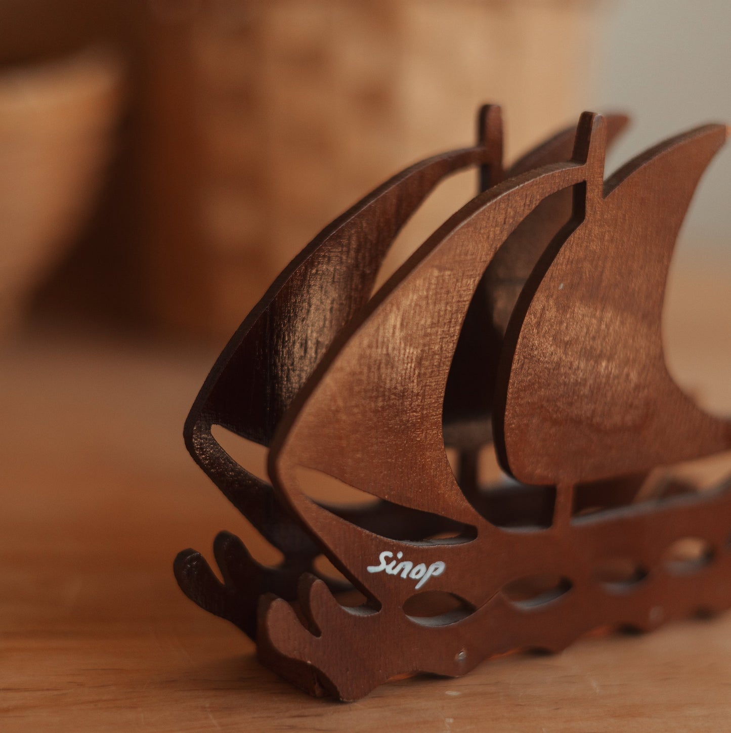 Vintage Sailboat Napkin Holder