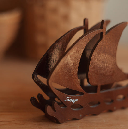 Vintage Sailboat Napkin Holder