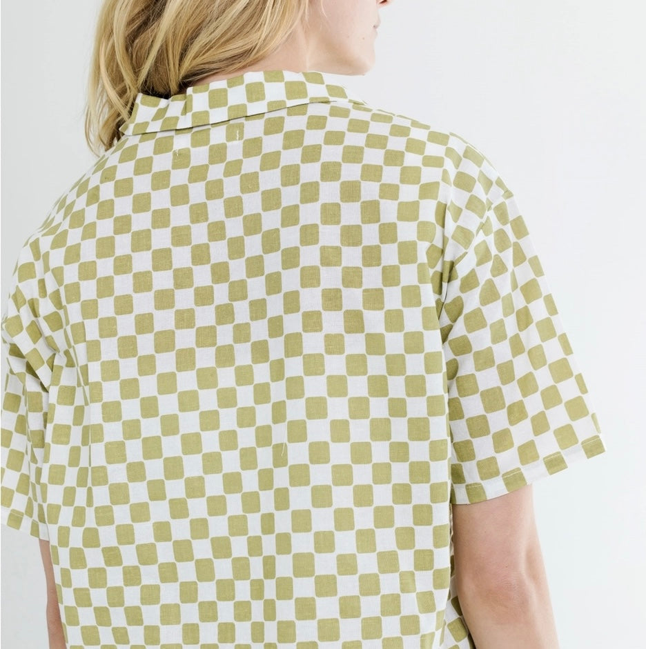 MOD REF | The Jo Leek Green Checkered Shirt
