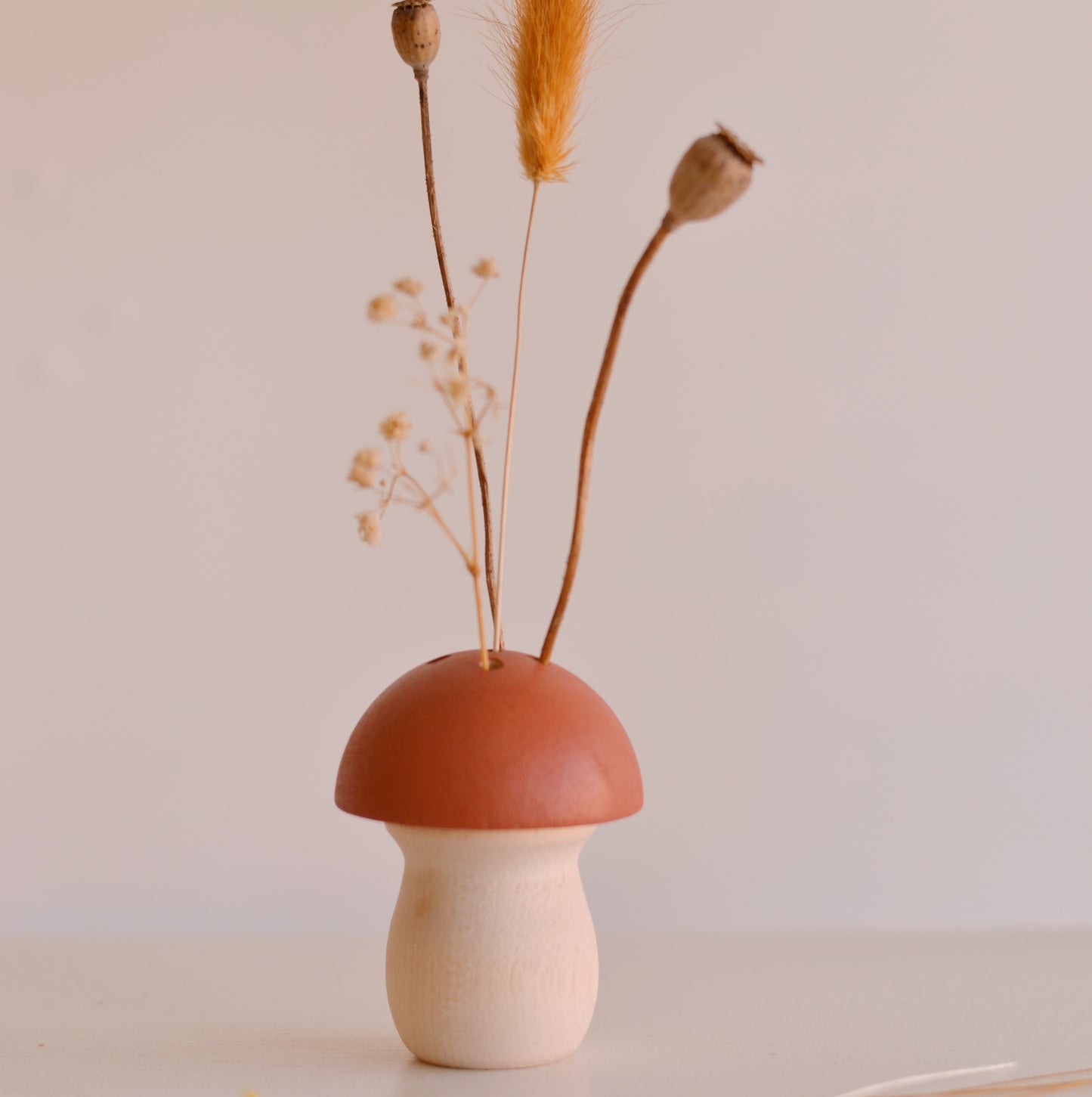 Stacy Wong | Brown Mushroom Ikebana Vase, choose your size