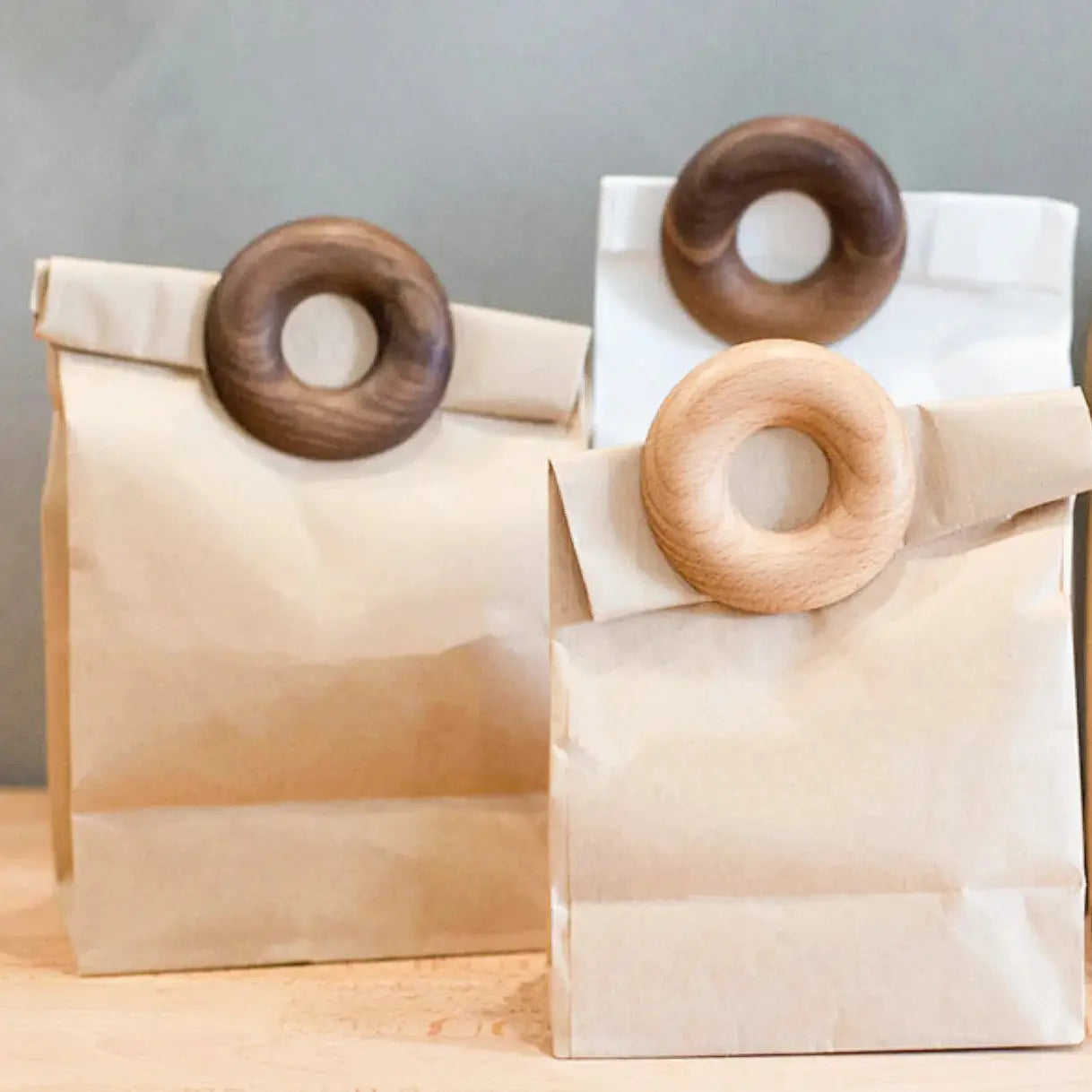 Smile Boutiques | Wooden Donut Bag Clip