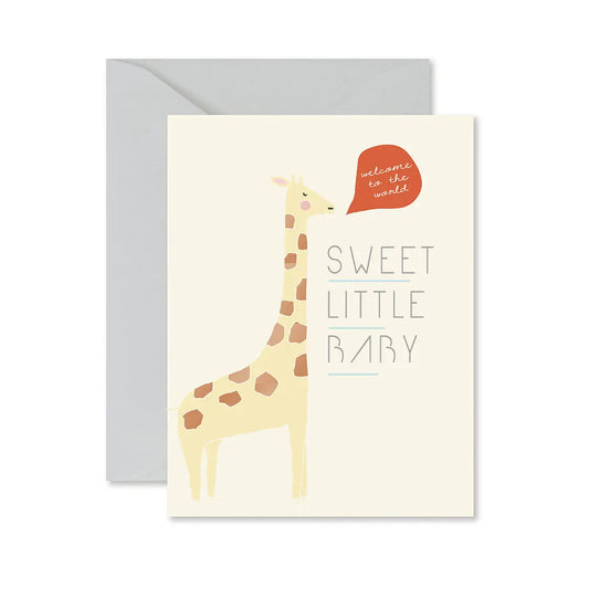 Ginger P. Designs | Giraffe Sweet Little Baby Greeting Card