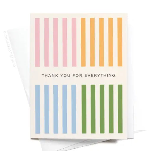 Onderkast Studio | Thank You For Everything Greeting Card