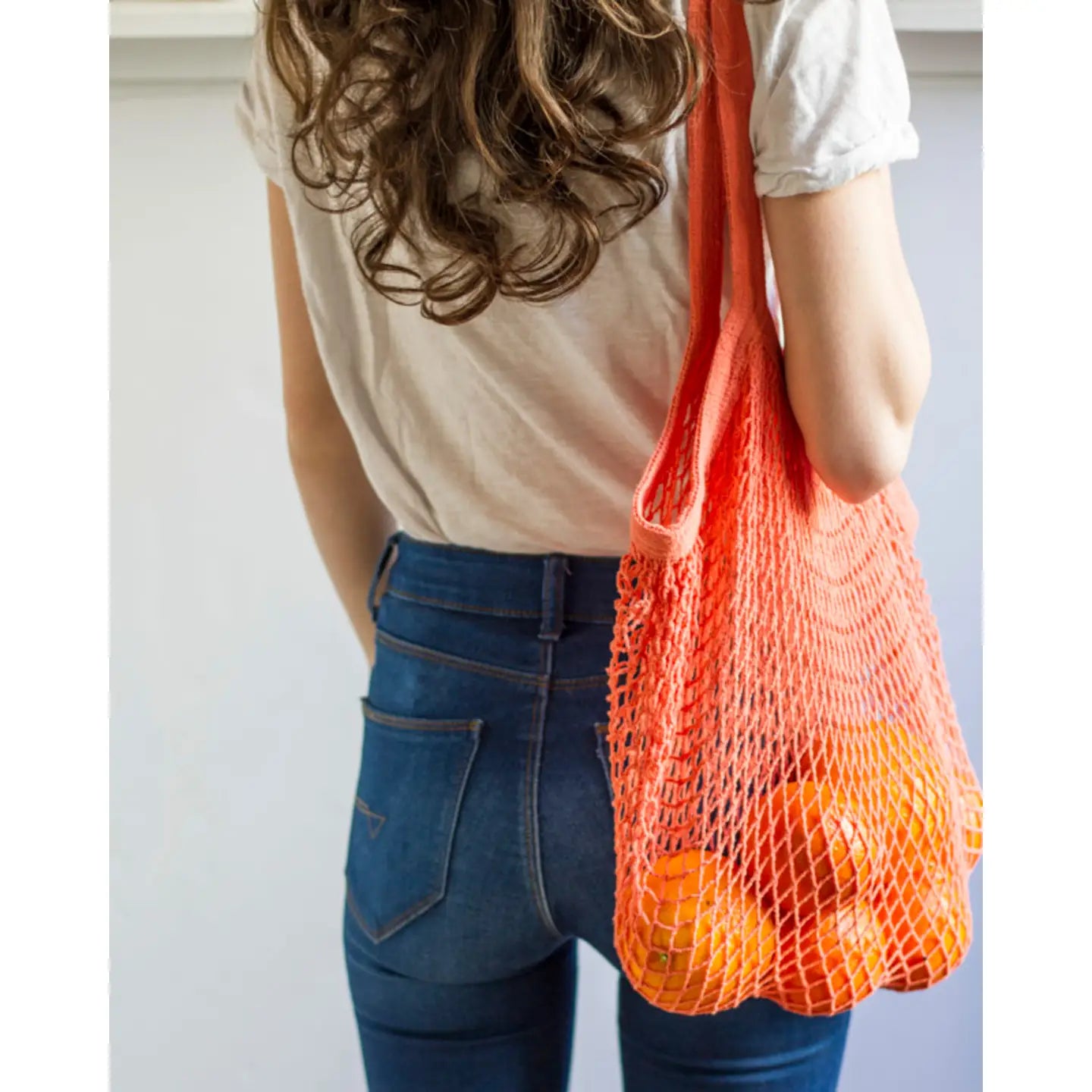 Now Designs | Le Marche Net Shopping Bag, Coral