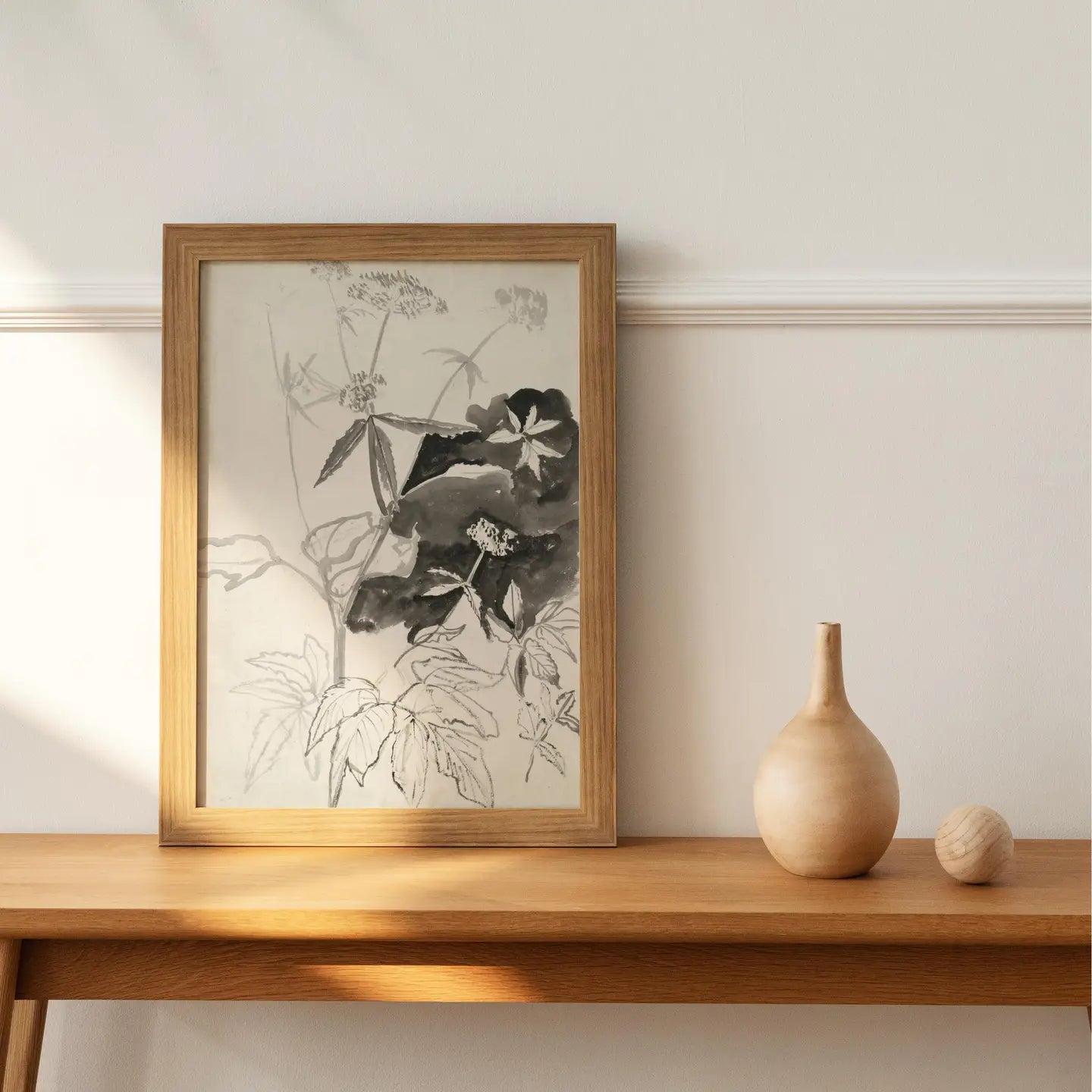 Knot & Soul | Vintage Flower Sketch Print, 8x10