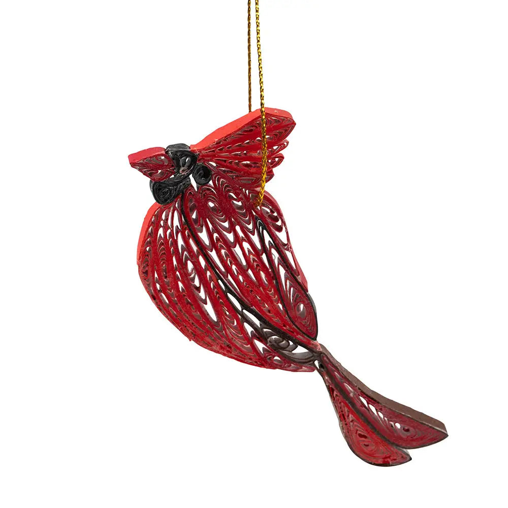 Ten Thousand Villages | Quill Cardinal Ornament