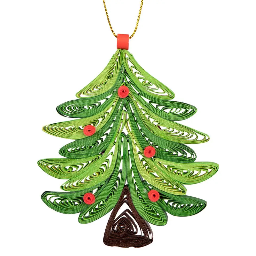 Ten Thousand Villages | Quill Evergreen Ornament