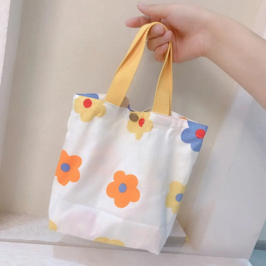 Funky | Mini Cotton Tote Bag, Flowers