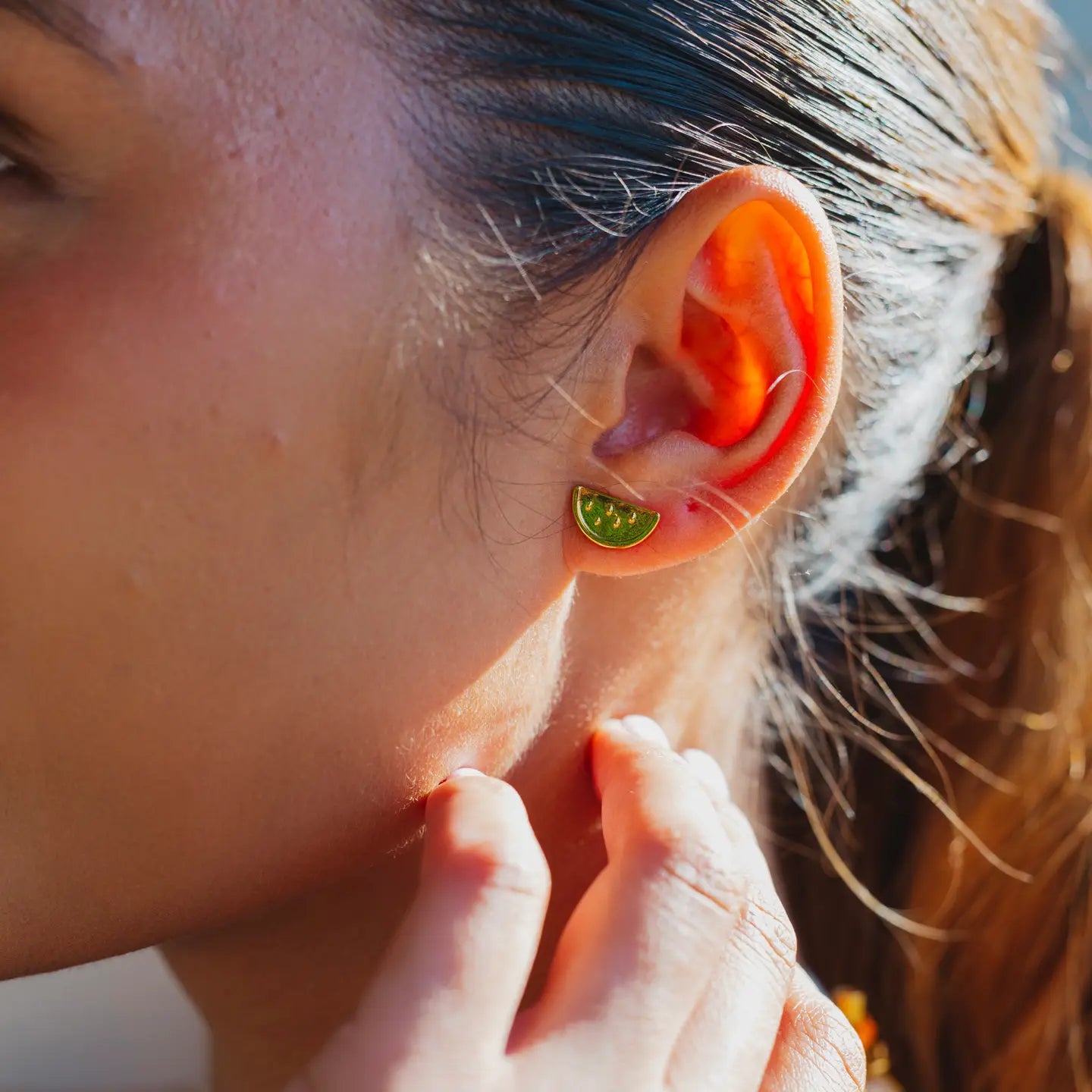 Namaste Jewelry | Watermelon Studs