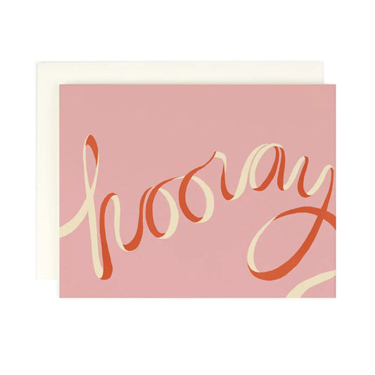 Amy Heitman | 'Hooray Ribbon' Birthday Card