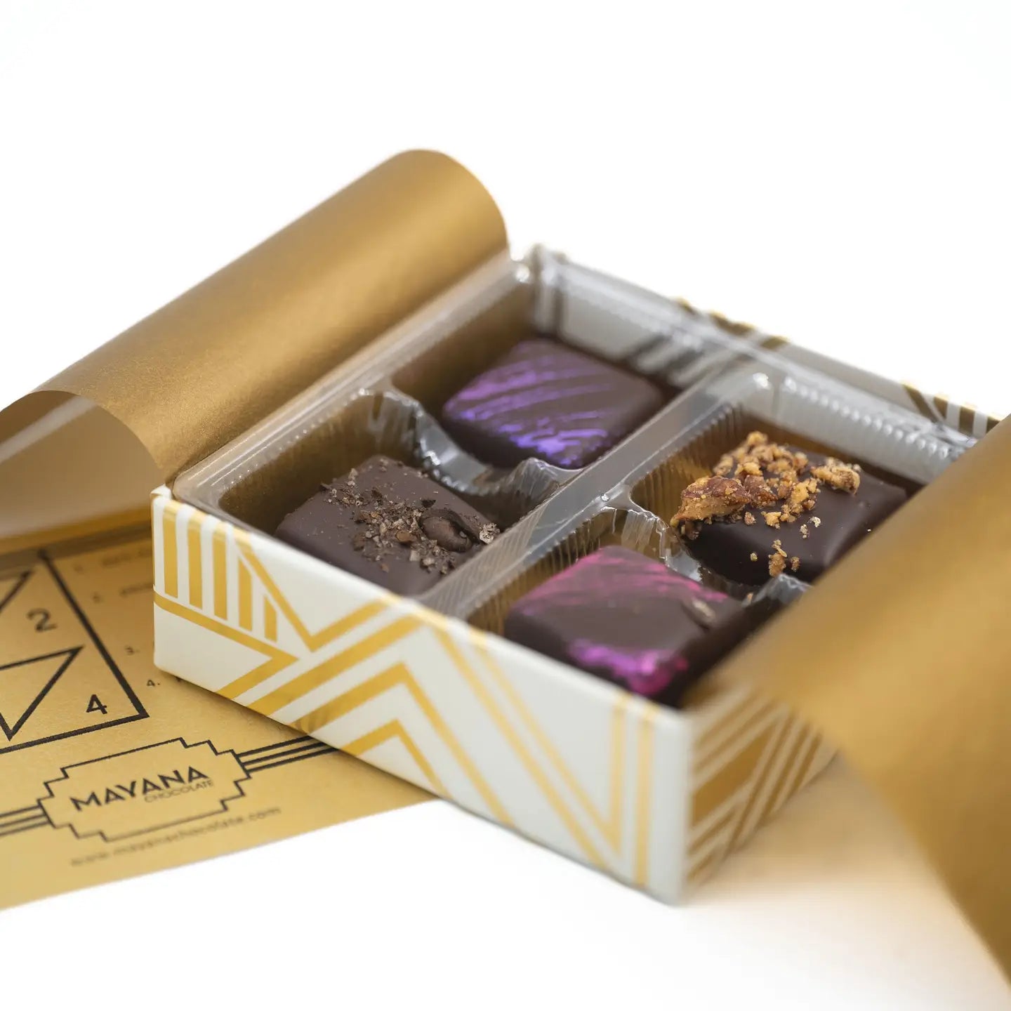 Mayana Chocolate | Four Piece Luxury Chocolate Box