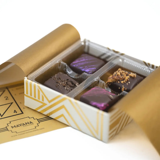 Mayana Chocolate | Four Piece Luxury Chocolate Box