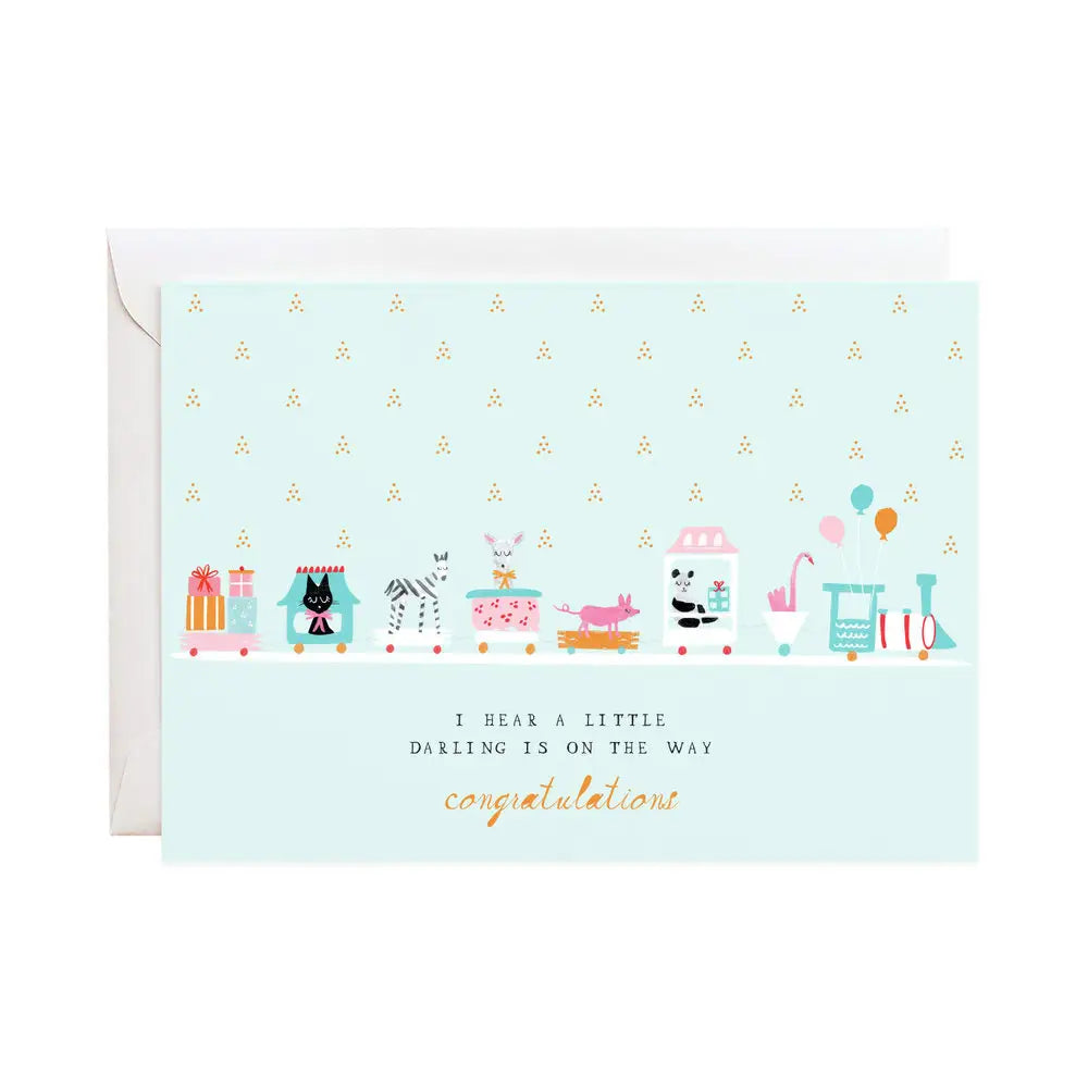 Mr. Boddington's Studio | Choo Choo Train Baby Card