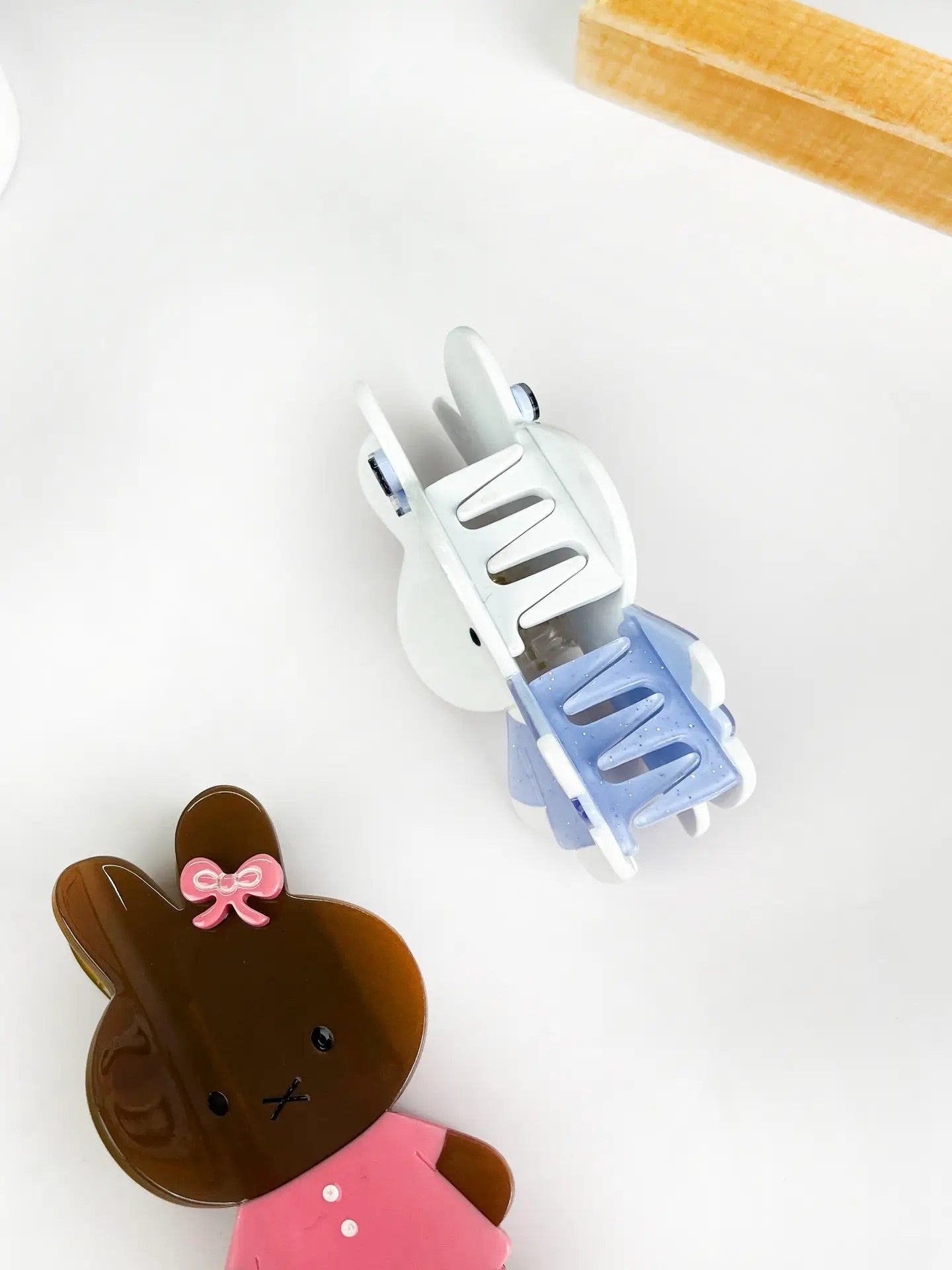 Mild Style  |  Blue Bunny with Bow Hair Clip