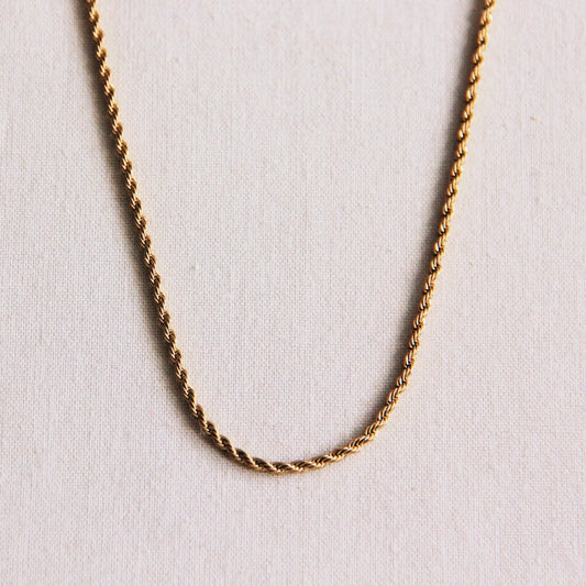 Bazou | Stainless Steel Fine Twisted Necklace