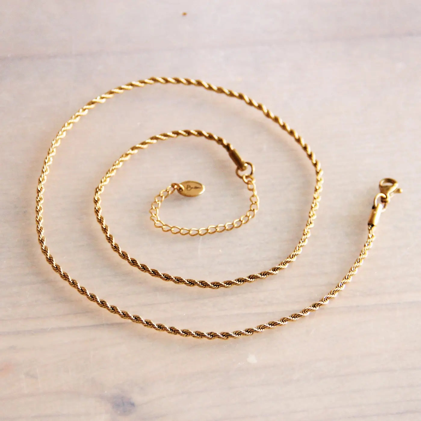 Bazou | Stainless Steel Fine Twisted Necklace