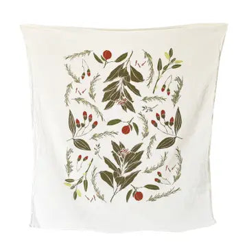 June & December | Festive Flavors, 100% Cotton Tea Towel