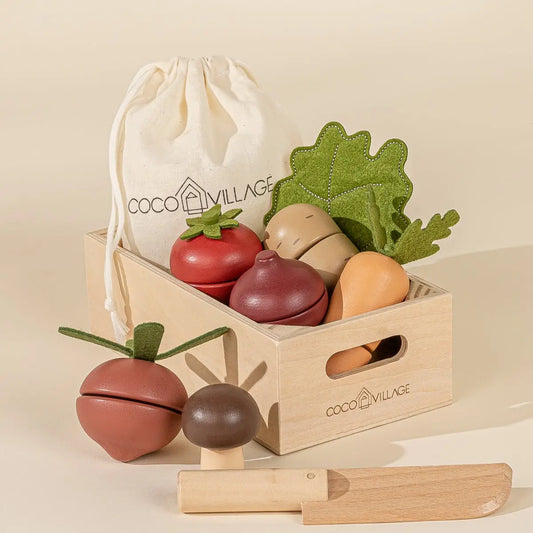 Coco Village | Wooden Vegetable Playset