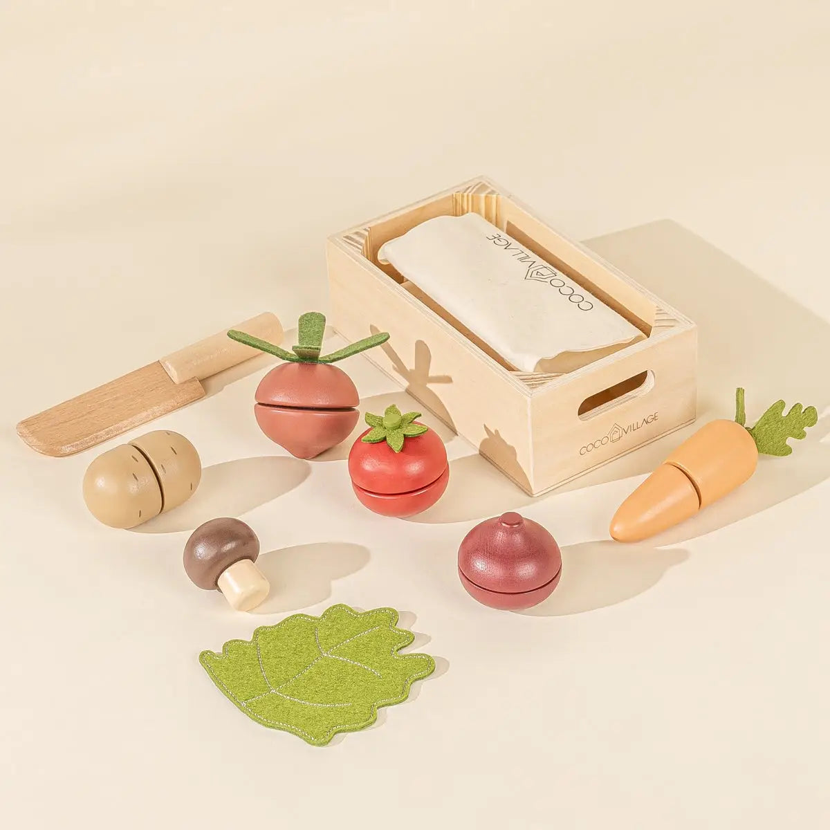 Coco Village | Wooden Vegetable Playset