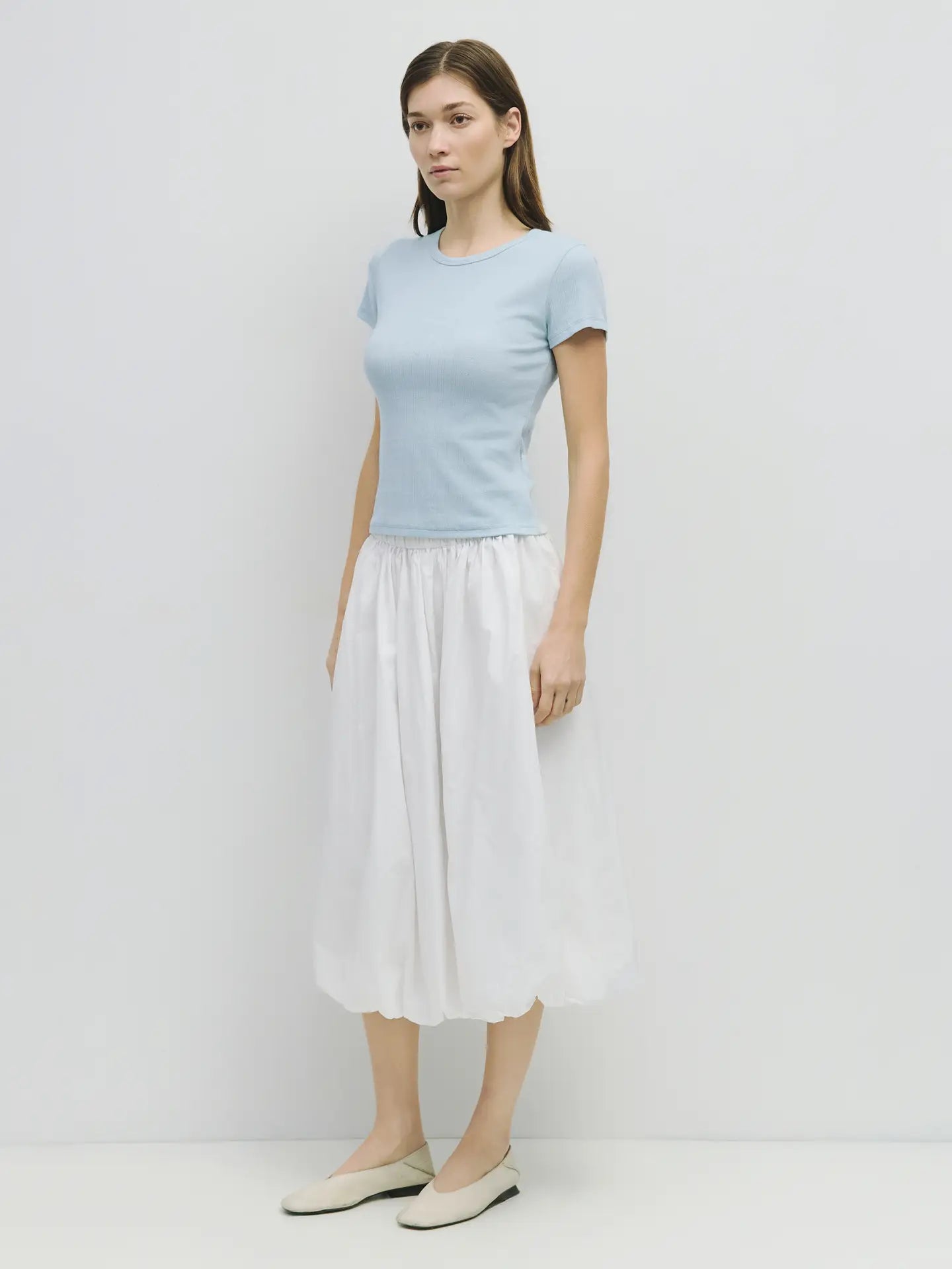 MOD REF | The Deborah Top, Baby Tee, Blue