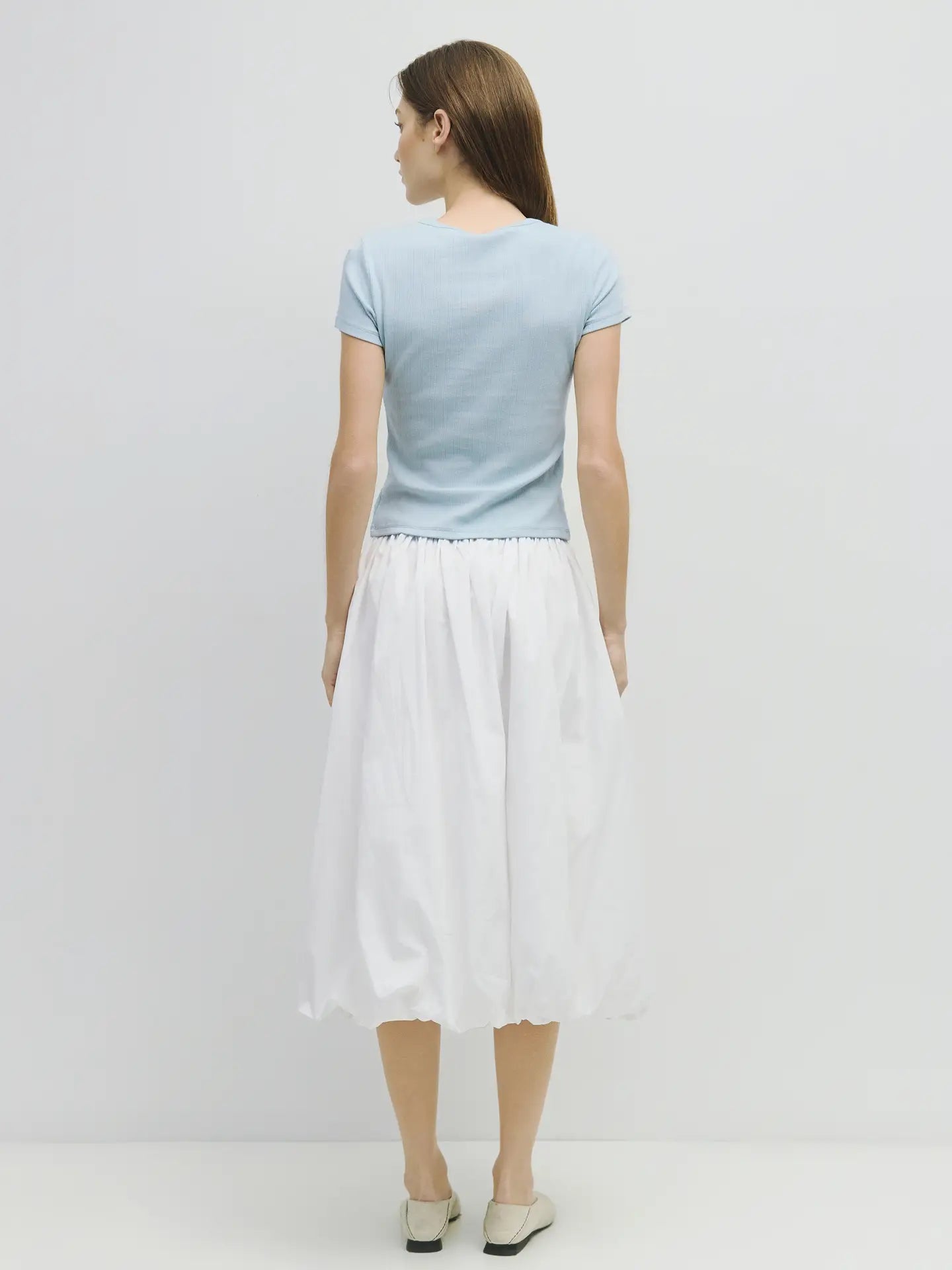 MOD REF | The Deborah Top, Baby Tee, Blue