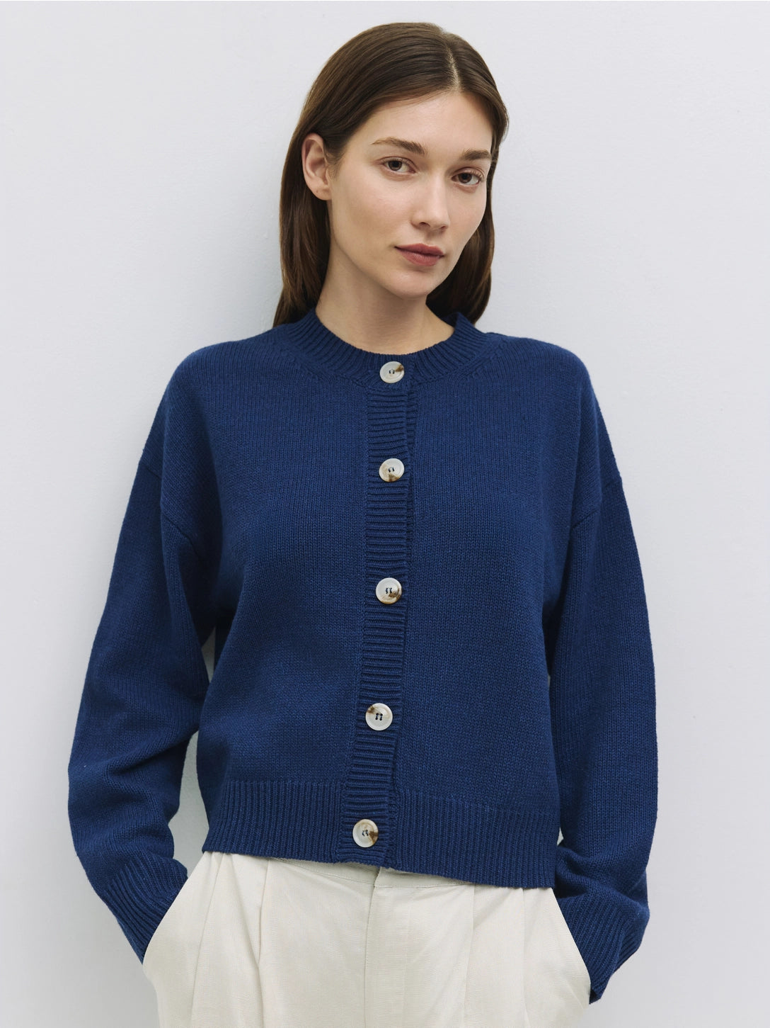 All Row | The Lucy Cardigan, Navy