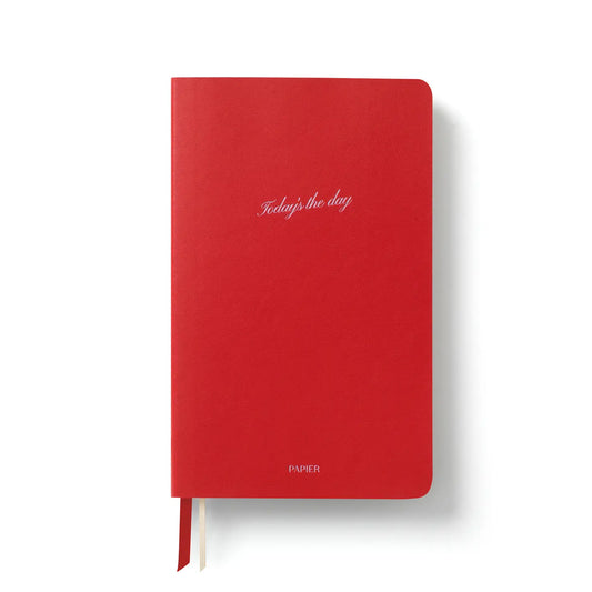 Papier | Today's The Day A5 Softcover Lined Notebook, Faux Leather