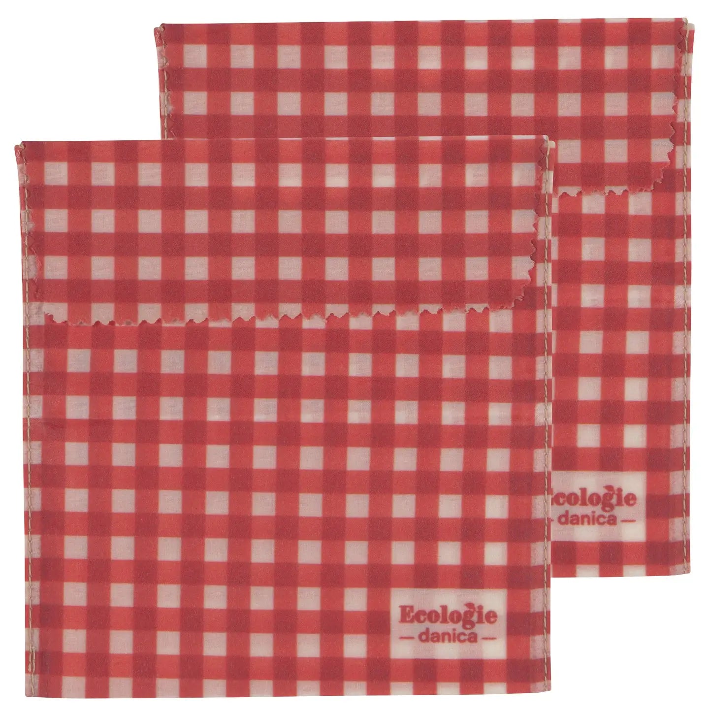 Ecologie Danica | Gingham Dot Beeswax Sandwich Bag, Set of 2