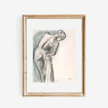 Sea to Skye | Sketch of a Woman by Edgar Degas Antique Art Print