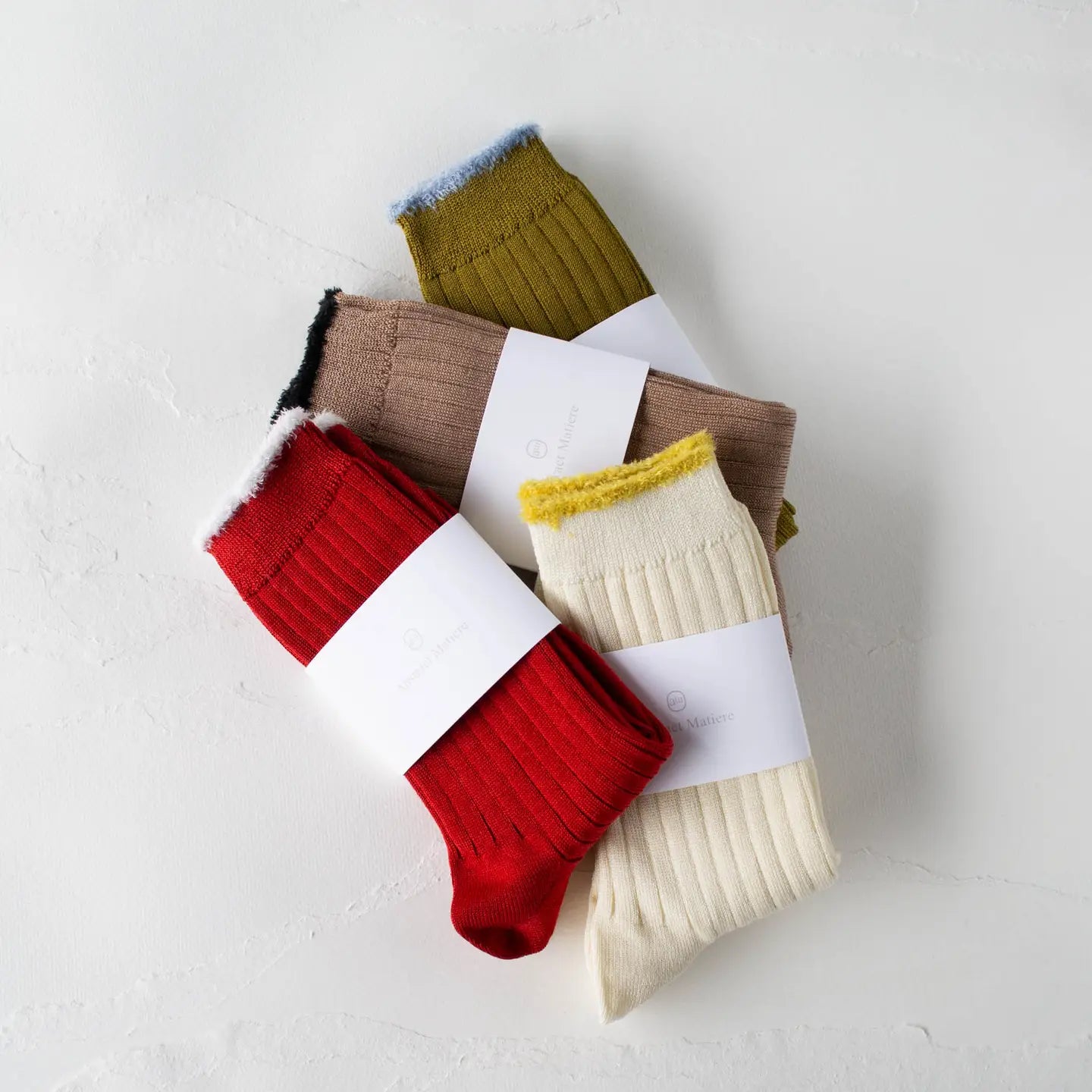 Tiepology | Fuzzy Edge Trouser Socks, choose your color