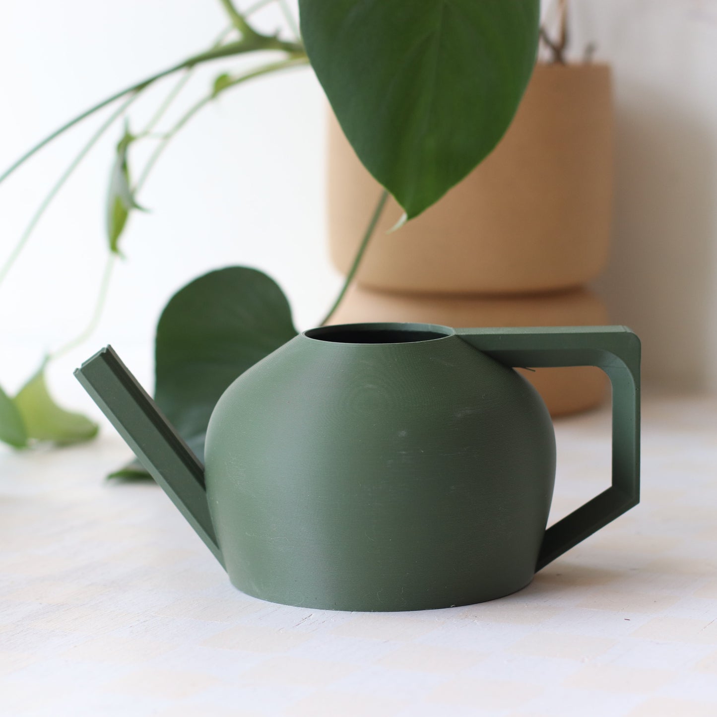 Rosebud | 3D Printed Watering Can, Green