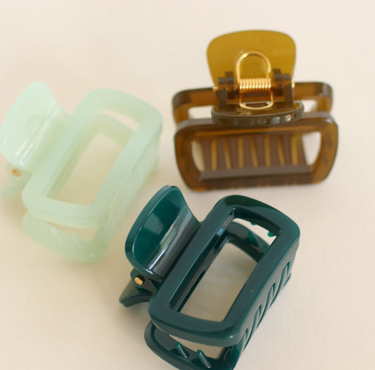 Diva | Small Rectangle Jelly Clip, Choose Your Color