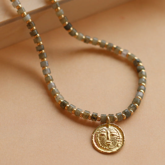 Cire' Alexandria  | Genuine Labradorite Beaded Necklace